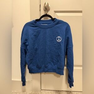 Spiritual Gangster Small Blue Peace Palisades Crew Sweatshirt. 💙⚡️